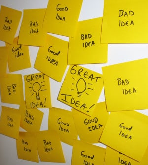 Idea Management with Post Its