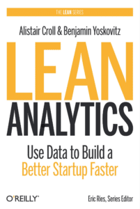 Cover of Lean Analytics by Alistair Croll and Benjamin Yoskovitz, a contender for the best book on lean product development.