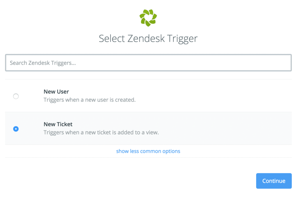 zendesk zapier trigger